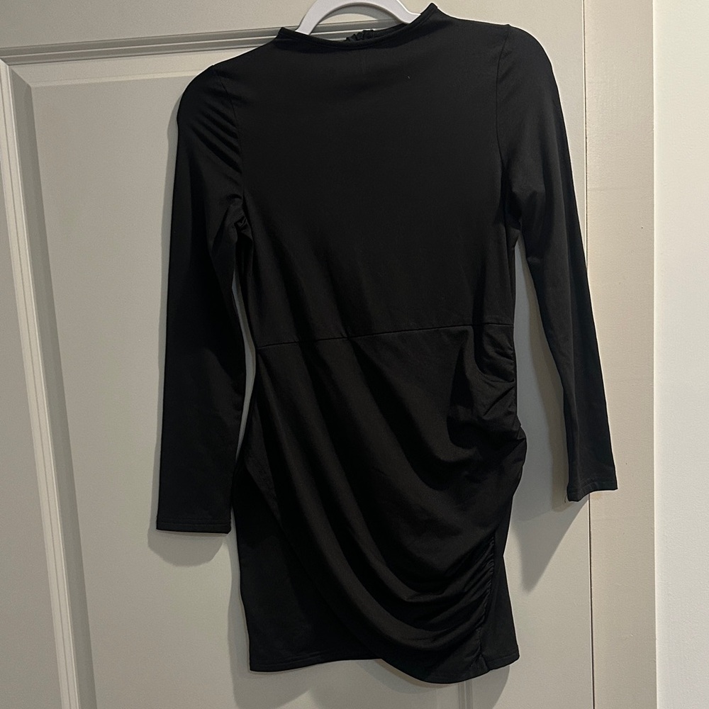 Elegant Black Long Sleeve Dress